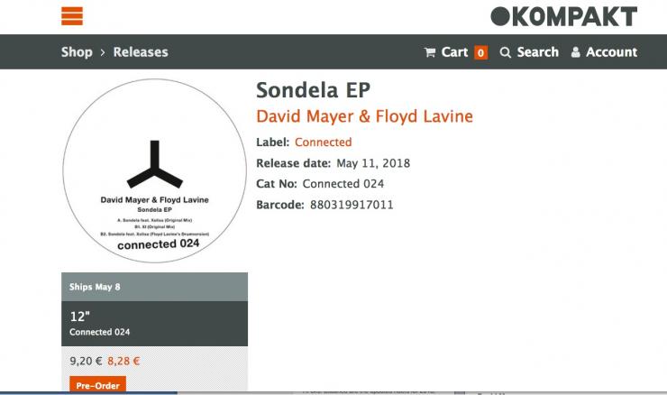 Sondela EP  David Mayer & Floyd Lavine- Sondela EP (connected 024)